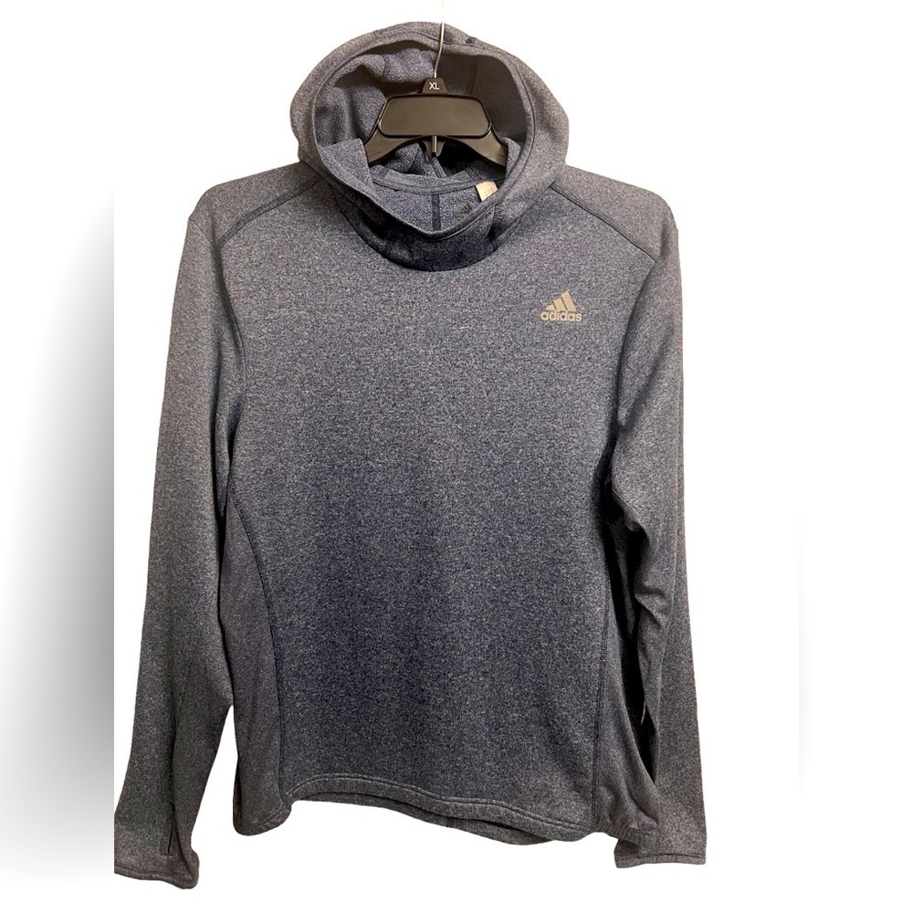 Adidas  Hoodie Sweatshirt gray size Large